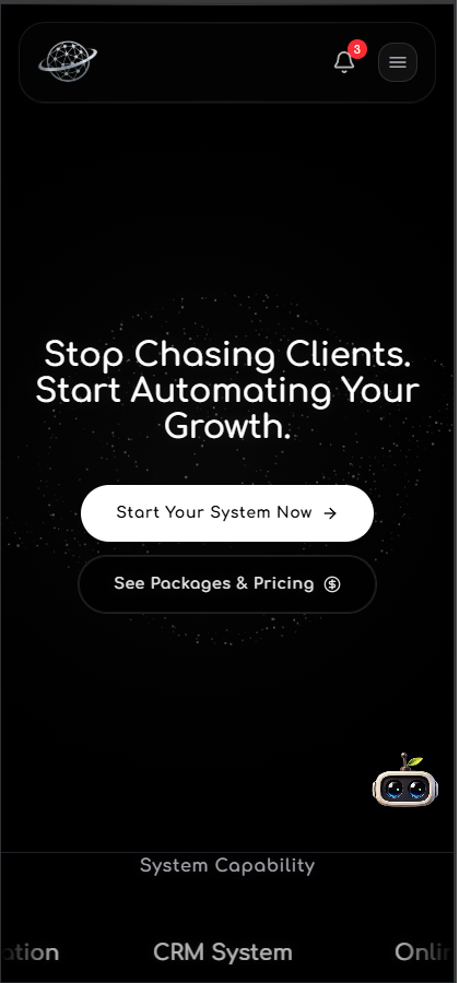 CliMarkAI - AI Marketing Platform – mobil nézet