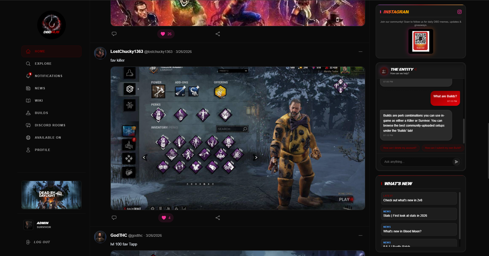 Dead by Daylight Community & Builds - DBD Hub
